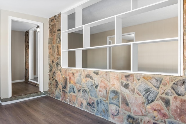 interior details with wood-type flooring