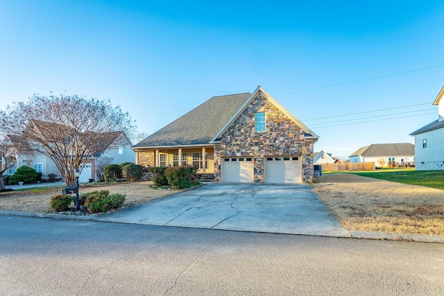 view of front of house featuring a garage