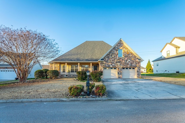 view of front of house featuring a garage