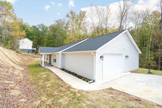 view of side of property