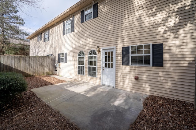 back of house featuring a patio area