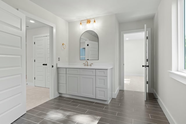 bathroom featuring vanity