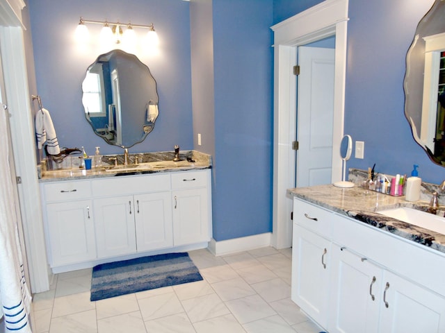 bathroom with vanity