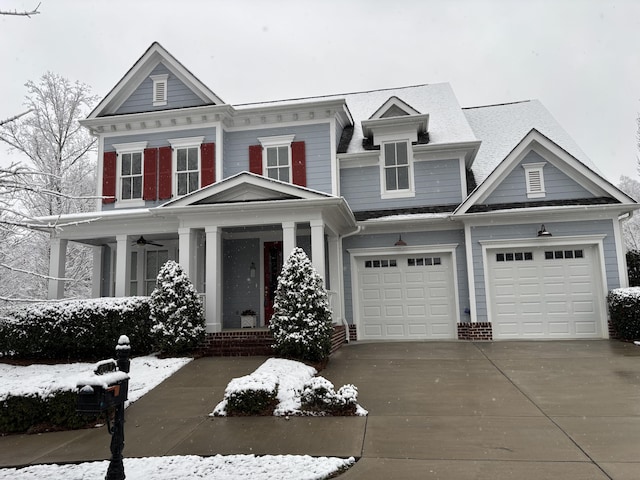 807 Blissfield Ct, Chattanooga, TN 37419 - view of front of house featuring a porch and concrete driveway