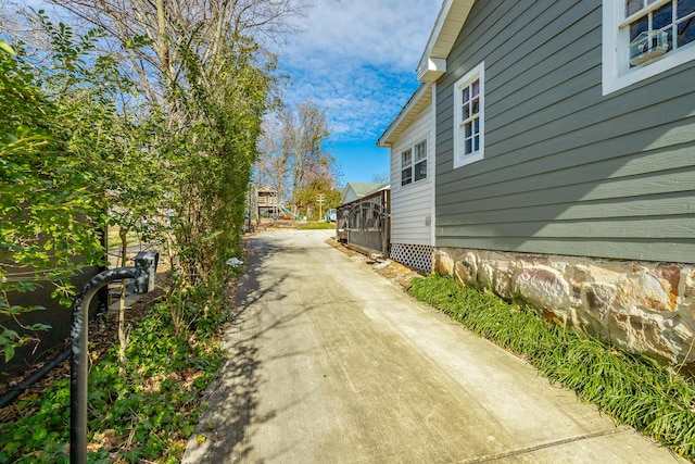 view of home's exterior