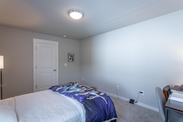 bedroom featuring carpet flooring