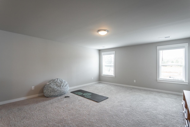 view of carpeted empty room