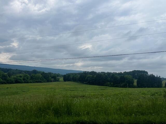 mountain view with a rural view