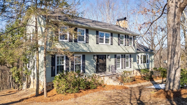 view of colonial-style house