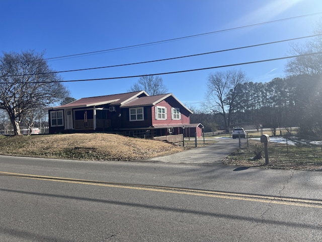 view of front of home