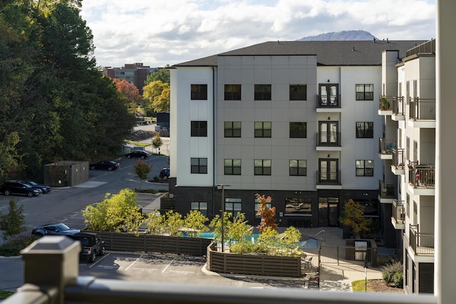 view of property featuring a mountain view