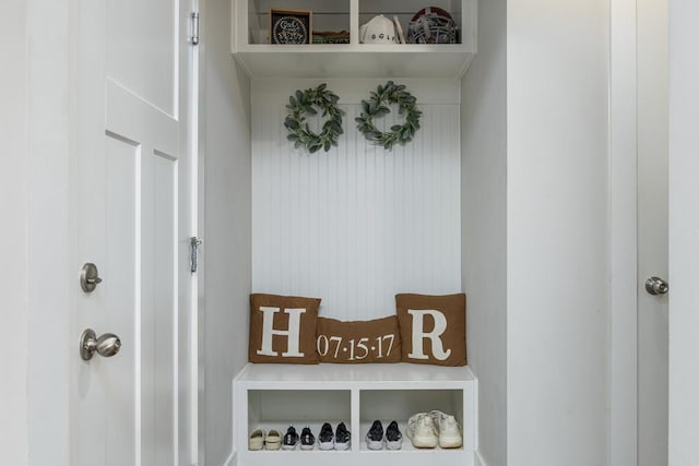 view of mudroom