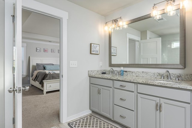 bathroom featuring vanity