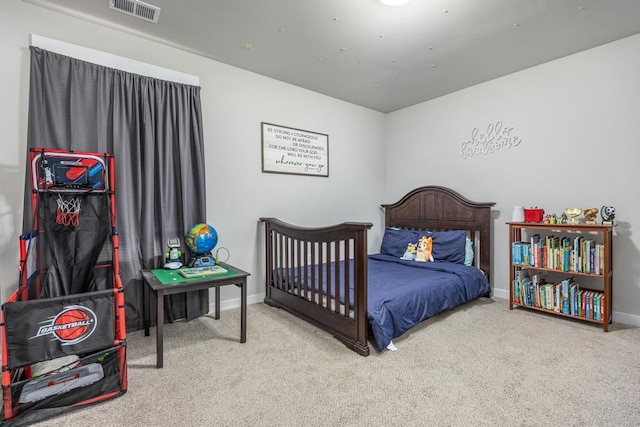 bedroom with carpet flooring