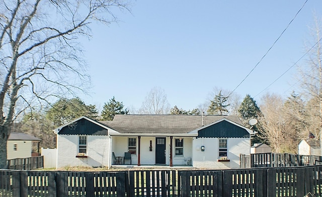 view of front of home with a porch