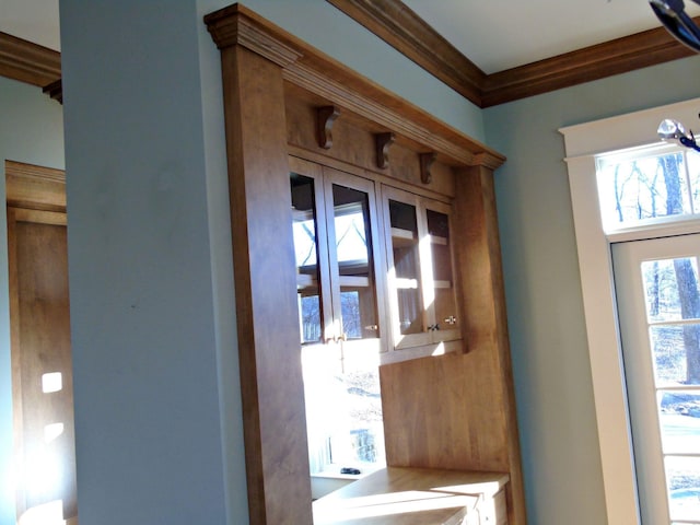 interior details featuring crown molding