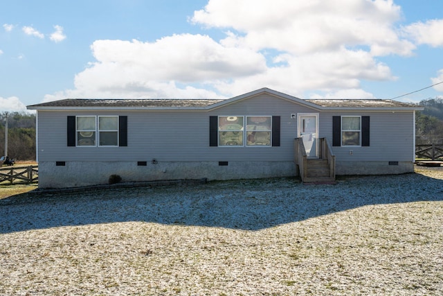 view of manufactured / mobile home