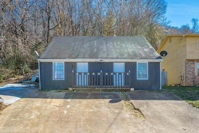 view of front of home