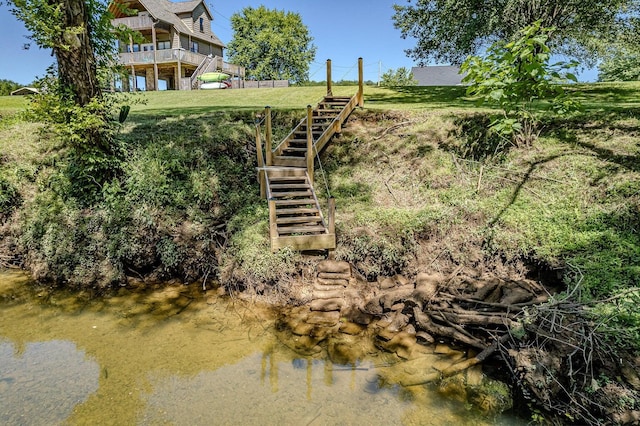 view of property's community with stairs