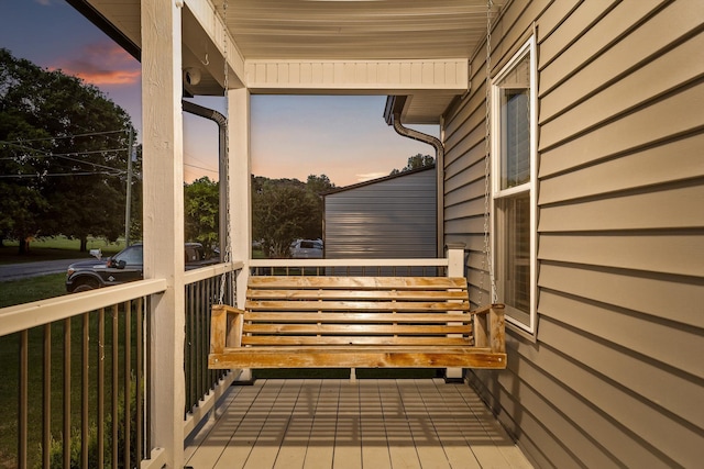 view of balcony