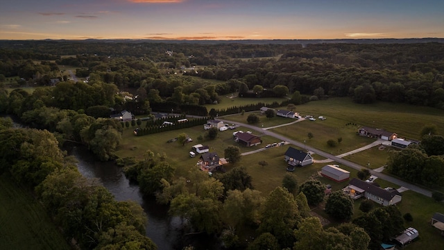 aerial view of property's location