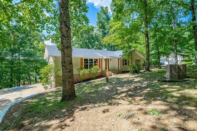 view of ranch-style home