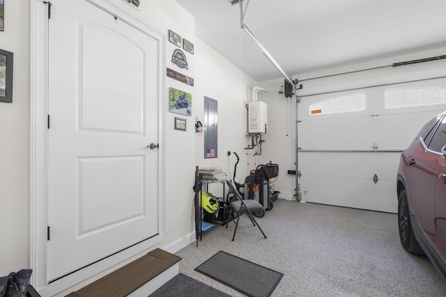 3745 Raulston Falls Rd, Jasper, TN 37347 - garage with electric panel and water heater