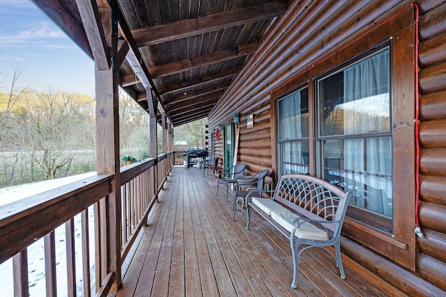 view of deck