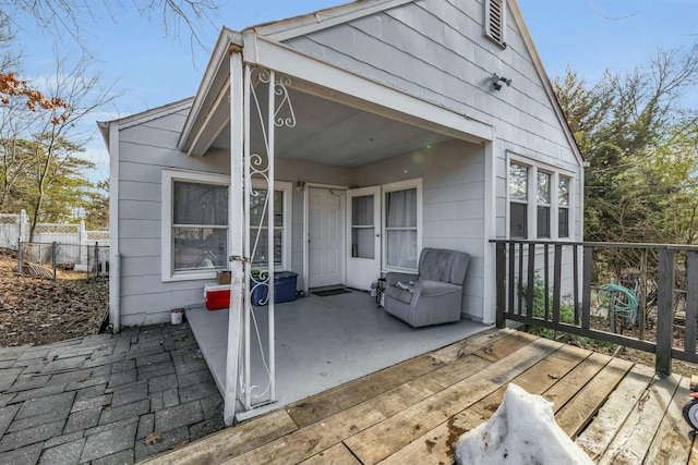 exterior space with a patio