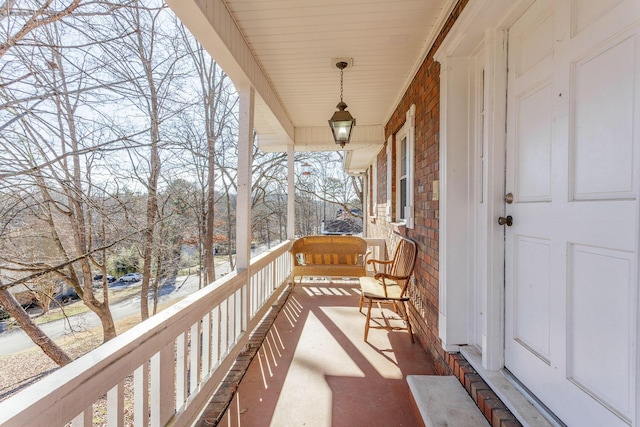 balcony with a porch