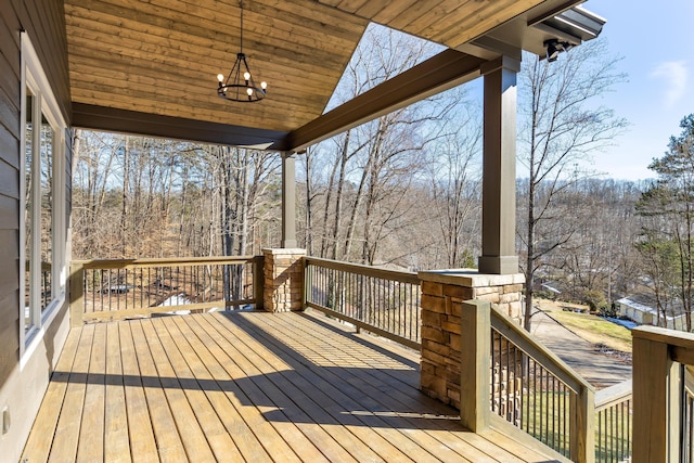 view of wooden terrace