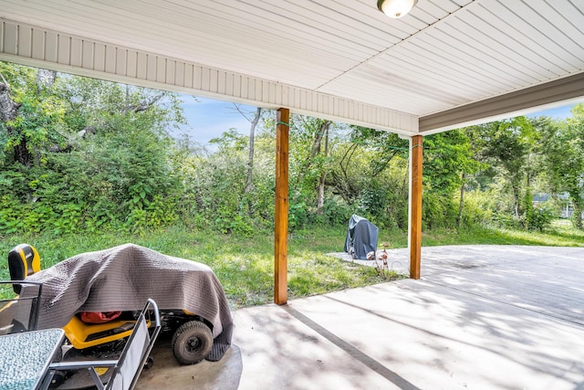 view of patio with grilling area