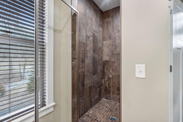 bathroom with walk in shower