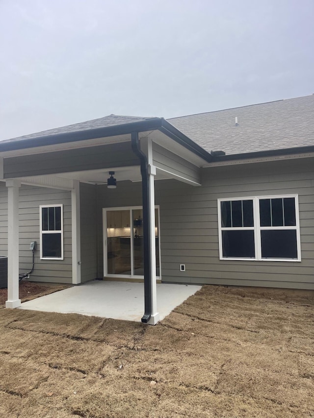 back of house featuring a patio area