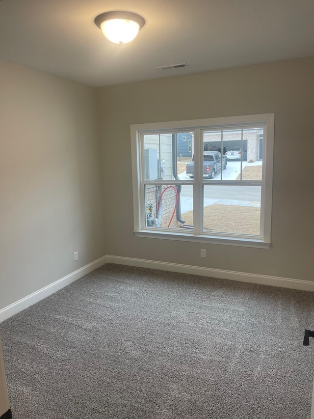 spare room featuring carpet floors