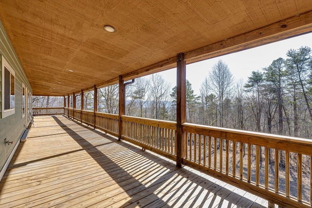 view of wooden terrace