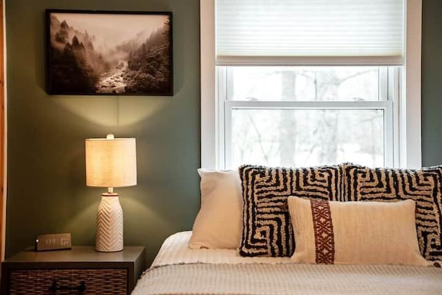 bedroom featuring multiple windows