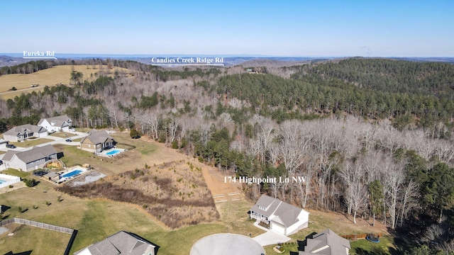 birds eye view of property