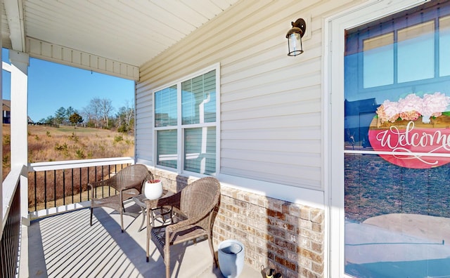 exterior space featuring covered porch