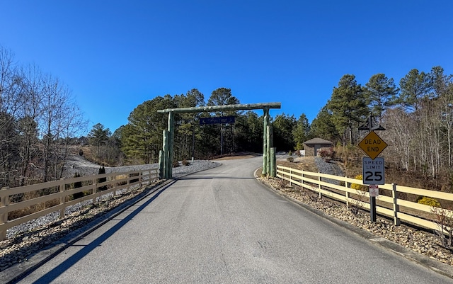 view of road