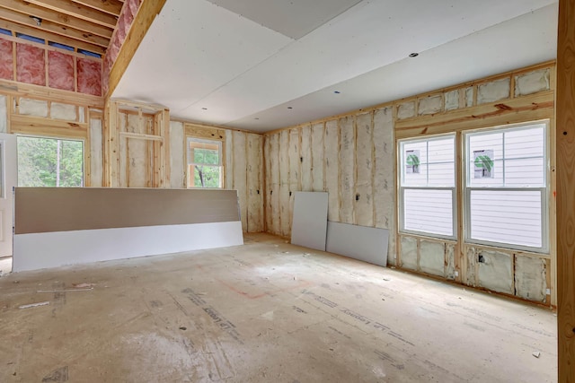 view of spare room