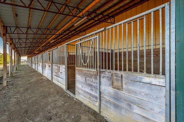 view of horse barn