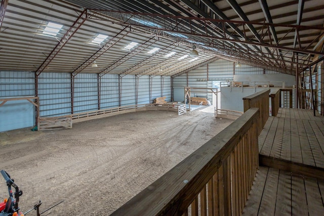 view of horse barn