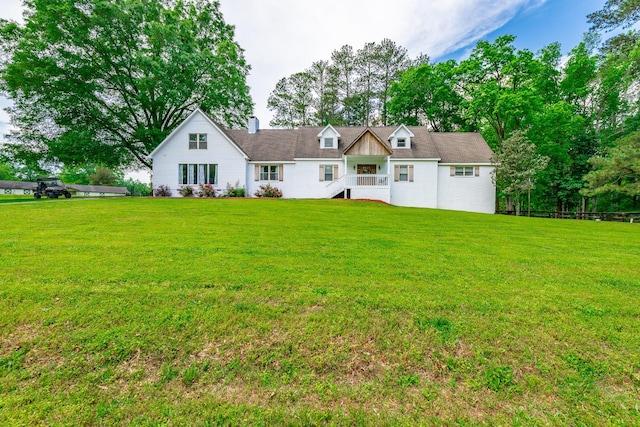 721 Gowan Rd, Lafayette, GA 30728 - rear view of property with a yard and a chimney