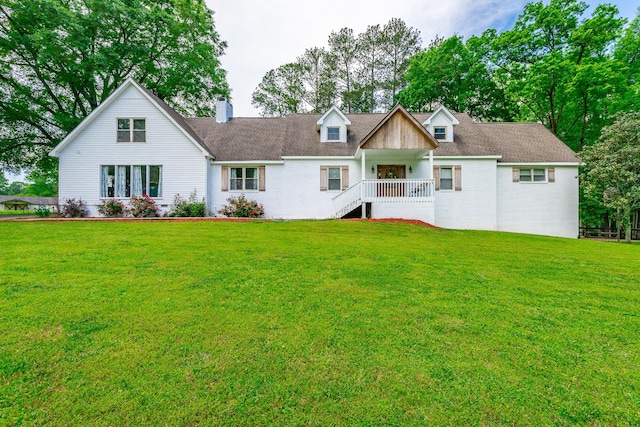 721 Gowan Rd, Lafayette, GA 30728 - rear view of house with a lawn, a chimney, and roof with shingles