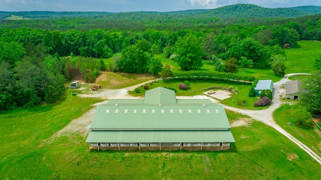 721 Gowan Rd, Lafayette, GA 30728 - aerial view of property and surrounding area with a forest