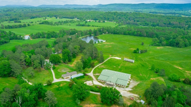 721 Gowan Rd, Lafayette, GA 30728 - aerial view of sparsely populated area with a water and mountain view and a forest