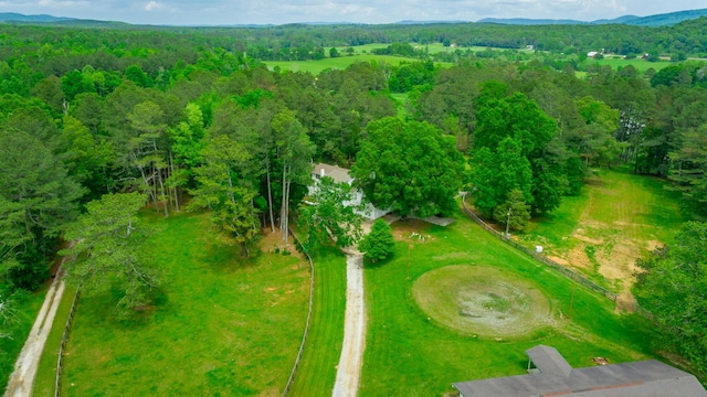 721 Gowan Rd, Lafayette, GA 30728 - bird's eye view of a heavily wooded area and a mountain backdrop