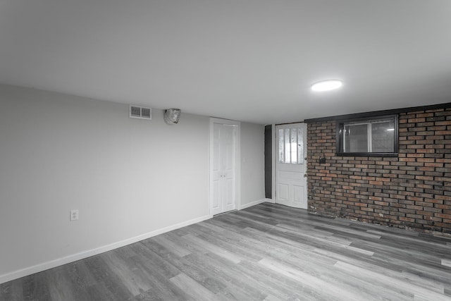 interior space featuring light hardwood / wood-style flooring