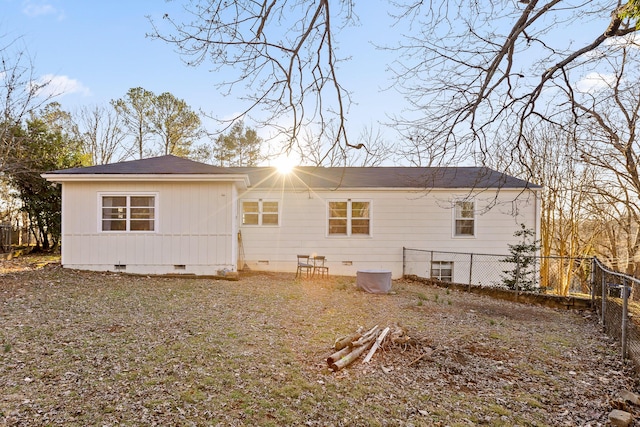 view of back of property